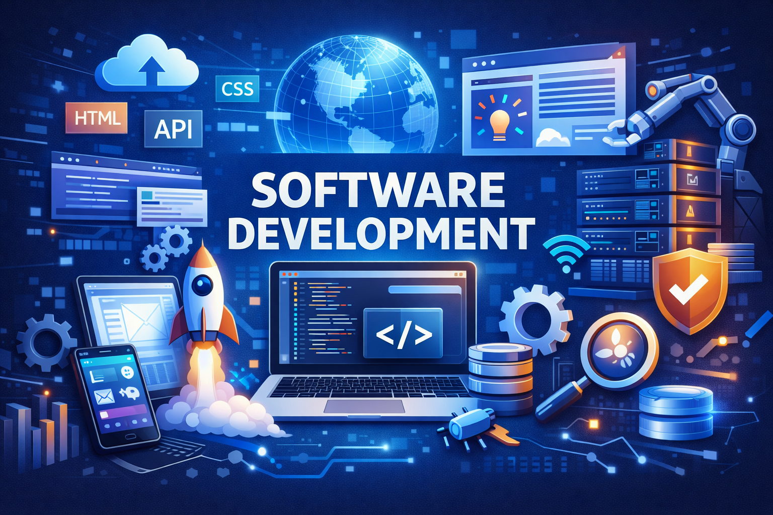 Software product and application development visual